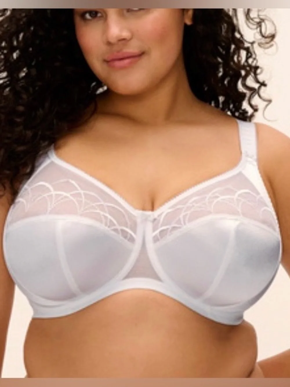 Elomi White Cate Full Cup Banded Underwire Bra Size US 40L
